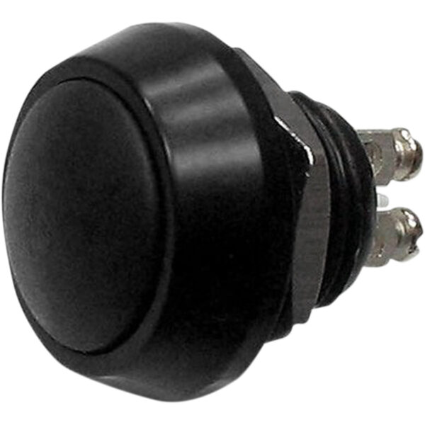 Botón Pulsador compacto M12 Negro