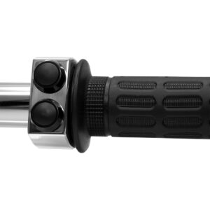 Carcasa para Pulsador m-SWITCH de 25,4 mm en Acero inoxidable y 2 Botones en Negro