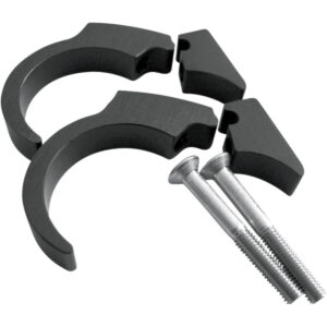 Kit clips para manillar 25mm negro