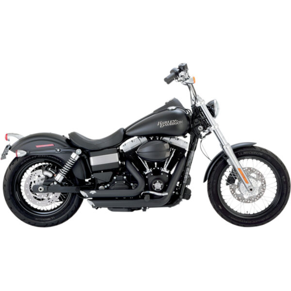 EXHAUST SYSTEM SHORT SHOTS STAGGERED BLACK