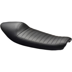 Asiento universal Cafe Racer/Flat Track cuero negro